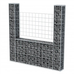 Cesta de gaviones de acero galvanizado en forma de U 160x20x150 cm