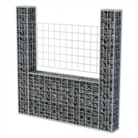 U-shaped galvanized steel gabion basket 160x20x150 cm