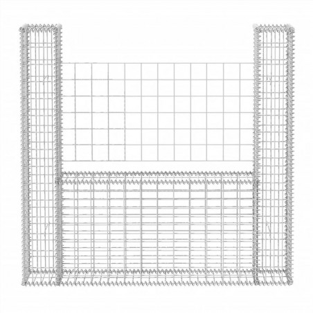 Cesta de gaviones de acero galvanizado en forma de U 160x20x150 cm