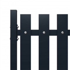 Anthracite fence panel 174.5x125 cm Powder coated steel