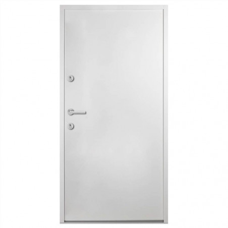 White aluminum entrance door 90x200 cm