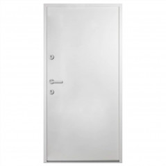Porta d'ingresso in alluminio bianco 110x207,5 cm