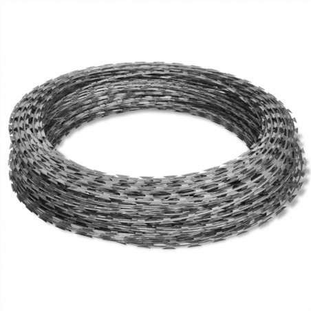 NATO Razor Wire Concertina Galvanized Steel 300 m