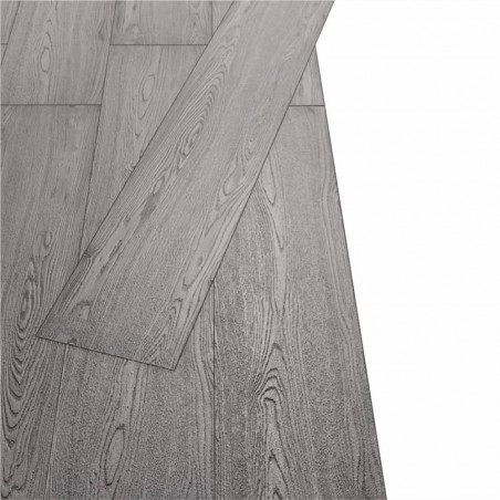 Lamas de PVC 5,26 m² 2 mm Gris oscuro