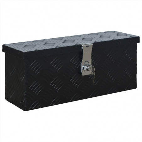 Caja de aluminio 485x140x200 mm Negro