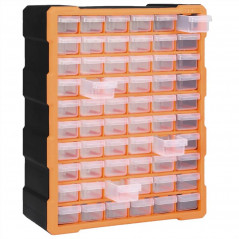 Organizador multicajones con 60 cajones 38x16x47,5 cm