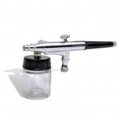 Airbrush kit with glass jar Nozzles 0.2 / 0.3 / 0.5 mm