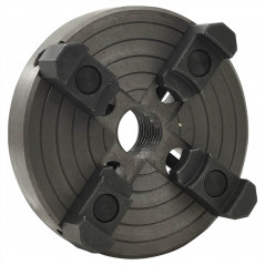 4-jaw wooden chuck with M33 connection Black steel 150x63 mm