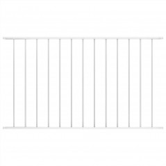 Panel ogrodzeniowy Stal malowana proszkowo 1,7x1,25 m Biały