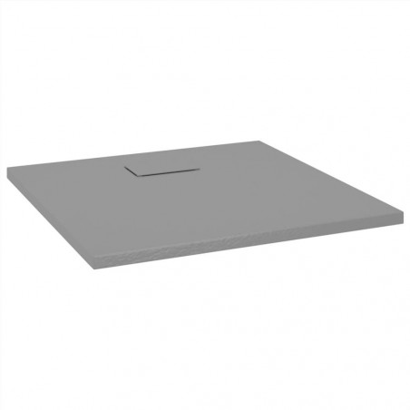 Base de chuveiro SMC cinza 80x80 cm