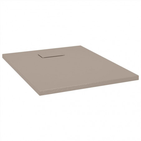 Base de chuveiro SMC marrom 90x70 cm