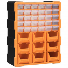 Organizador multicajones con 39 cajones 38x16x47 cm