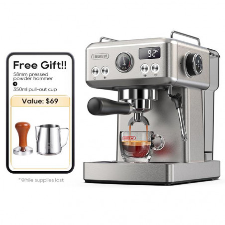 HiBREW H10A semi-automatic espresso coffee machine, 19 bars