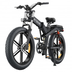 Bicicleta eléctrica ENGWE X26 - 1000W - 50 km/h - Neumáticos de 26 pulgadas - Doble batería 48V 29,2Ah - Color negro