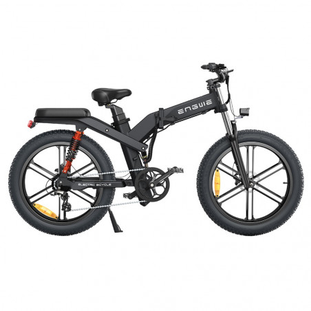 ENGWE X26 Elcykel - 1000W - 50 km/t - 26 tommer dæk - Dobbelt batteri 48V 29,2Ah - Sort farve