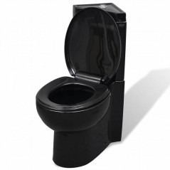 WC Cerâmica Banheiro Sanita de canto Preto