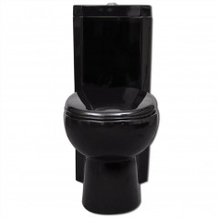 WC Ceramic Toilet Bathroom Corner toilet Black