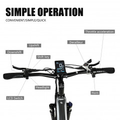 CMACEWHEEL TP26 Electric Bike 26*4.0 inch CST Tire 750W Motor