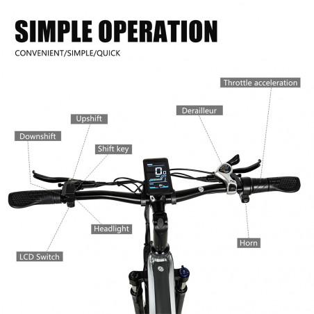 CMACEWHEEL TP26 elektromos kerékpár 26*4,0 hüvelykes CST gumiabroncs 750W