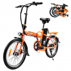 Bicicleta electrica KAISDA K7S 20 inchi 36V 12.5Ah 25km/h 250W portocaliu
