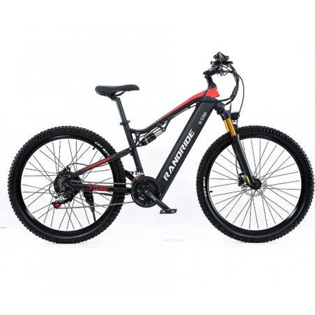 Bicicleta eléctrica RANDRIDE YG90C 27,5 pulgadas 1000W 48V 17Ah 45Km/H con horquilla hidráulica