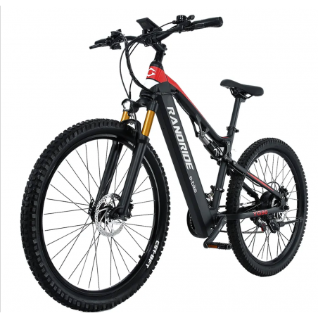 Bicicleta eléctrica RANDRIDE YG90C 27,5 pulgadas 1000W 48V 17Ah 45Km/H con horquilla hidráulica