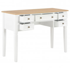 Weißer Schreibtisch 109,5x45x77,5 cm Holz