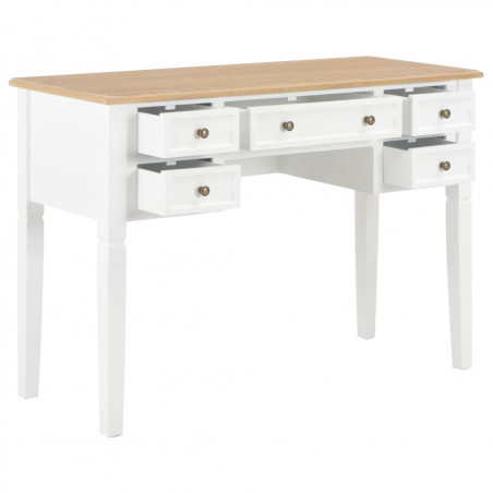 Bureau blanc 109.5x45x77.5 cm Bois