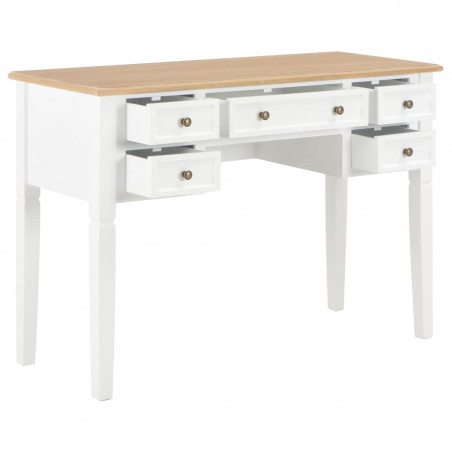 White desk 109.5x45x77.5 cm Wood