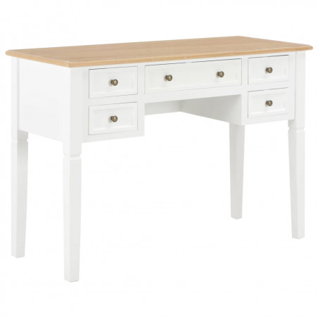 Bureau blanc 109.5x45x77.5 cm Bois