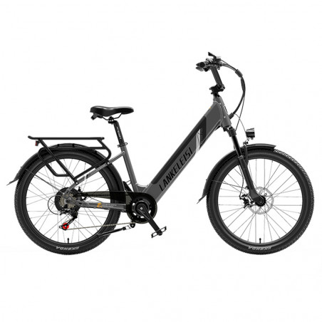 Bicicleta electrica LANKELEISI ES500PRO Gri