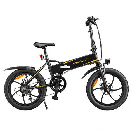 ADO A20+ Bicicleta Elétrica Dobrável 250W Motor 10.4Ah Bateria Preta