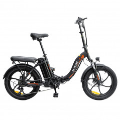 Bicicleta elétrica FAFREES F20 E-bike com quadro dobrável de 20 polegadas - preta