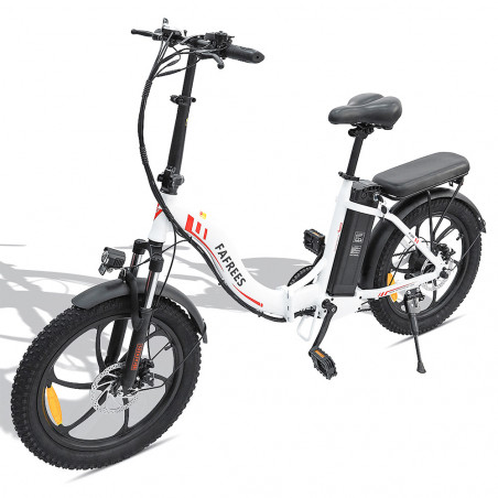 FAFREES F20 Elektrofahrrad 20 Zoll Klapprahmen E-Bike - Weiß