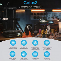 Cetus3D Cetus2 3D Printer Deluxe-versie met dubbele extrusie