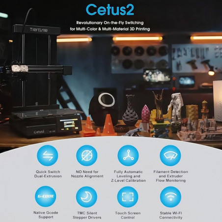 Cetus3D Cetus2 3D Printer Deluxe Version with Dual Extrusion