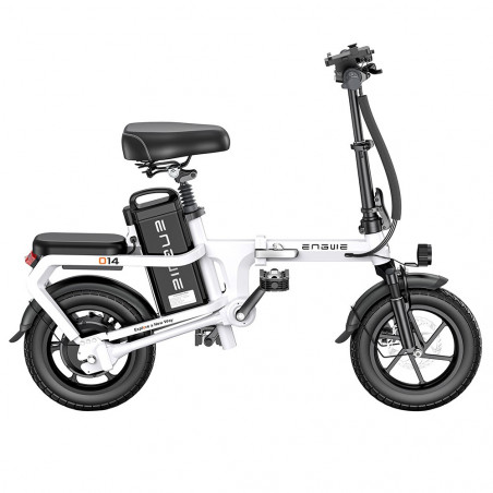 Bicicleta Elétrica Dobrável ENGWE O14 Branca 250W 15.6AH