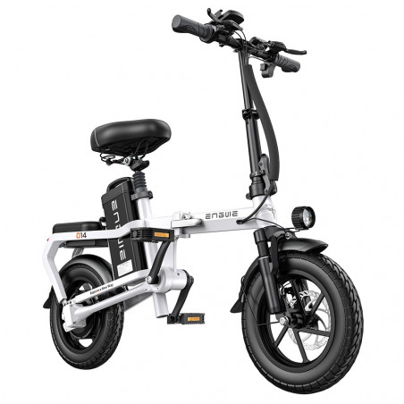 Bicicleta Elétrica Dobrável ENGWE O14 Branca 250W 15.6AH