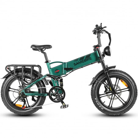 Samebike RS-A02 20-calowy rower elektryczny 1200 W 45 km/h 48 V 17 Ah zielony