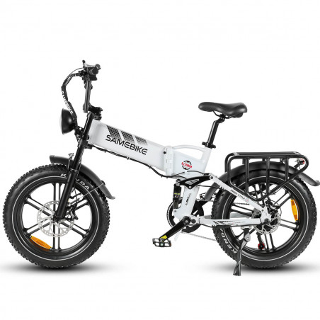 Samebike RS-A02 Bicicletta elettrica 20 pollici 1200W 45Km/h 48V 17AH BIANCO