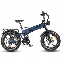 Samebike RS-A02 20 Inch 1200W 45Km/h 48V 17AH Electric Bike Blue