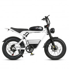 Vélo électrique SAMEBIKE M20 Blanc 1000W-1200W EN CRETE