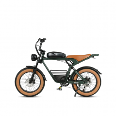 Bicicleta Elétrica SAMEBIKE M20 Verde 1000W-1200W EM CRETA