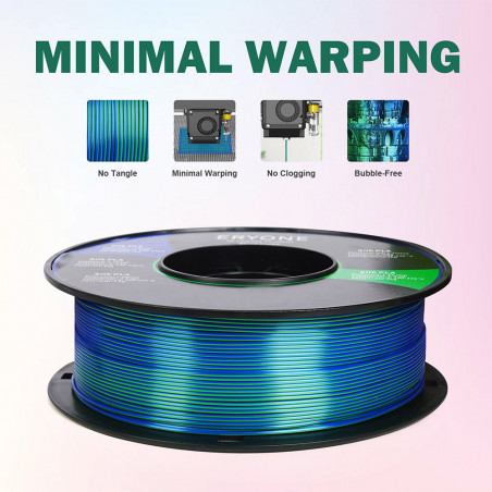 ERYONE Tweekleurige zijde PLA-filament blauw en groen
