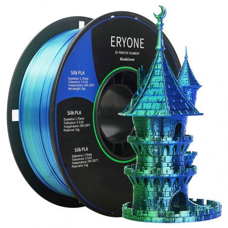ERYONE Zweifarbiges Seiden-PLA-Filament Blau und Grün