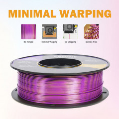 ERYONE Dual Color Silk PLA Filament Yellow and Purple