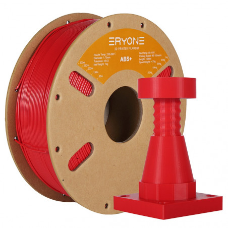 ERYONE 1.75mm ABS+ 3D Filament d'impression 1kg Rouge