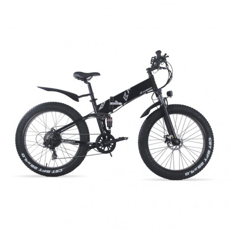 Bicicleta motorizada elétrica dobrável KAISDA K3 26 * 4.0 polegadas 500 W