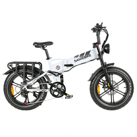 SAMEBIKE RS-A02 1200W 48V17AH Electric Bike - White 