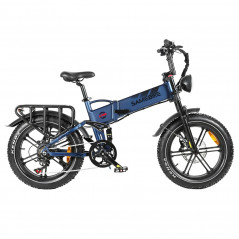 SAMEBIKE RS-A02 1200W 48V17AH Electric Bike - Blue 